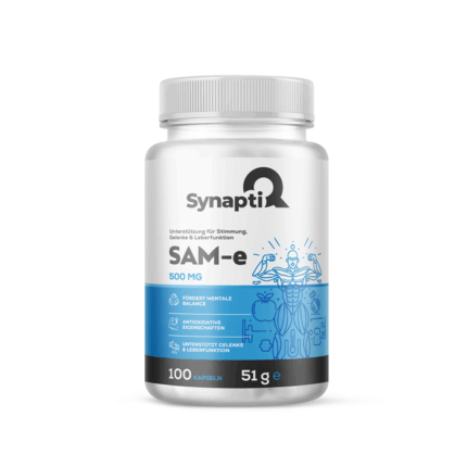SynaptiQ® SAMe – Hochwertige Nährstoffergänzung 500 mg 100 Kapseln