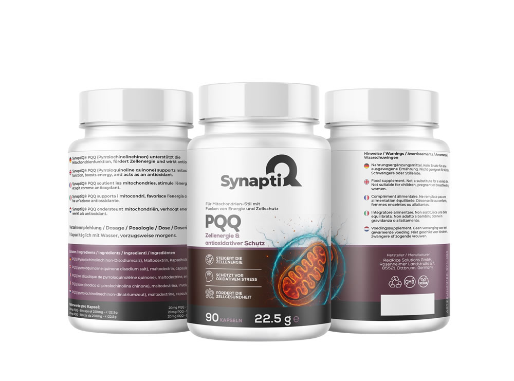 SynaptiQ®- PQQ – Zellenergie & antioxidativer Schutz